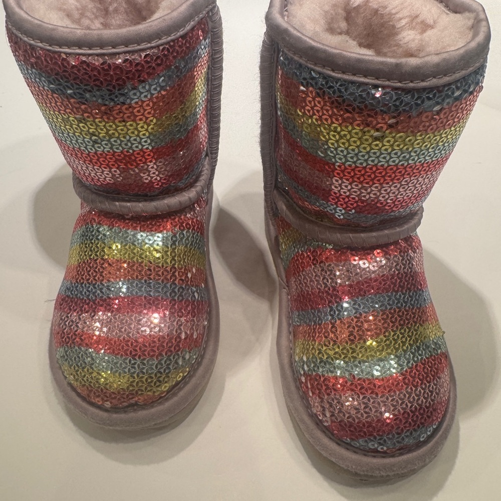 UGG Kids Multicolor Sequin Boots